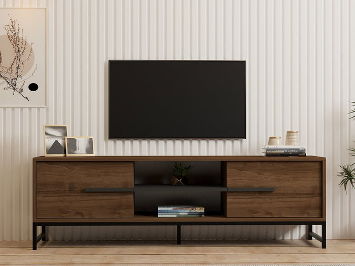 Hanah Home Soporte para TV Mono - Walnut Hanah Home Soporte para TV Mono - Walnut